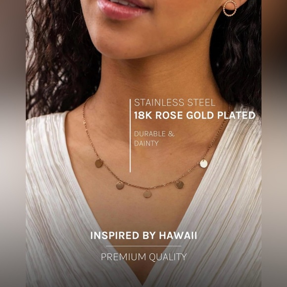 Purelei Kalea Rose Gold Necklace - Picture 9 of 12